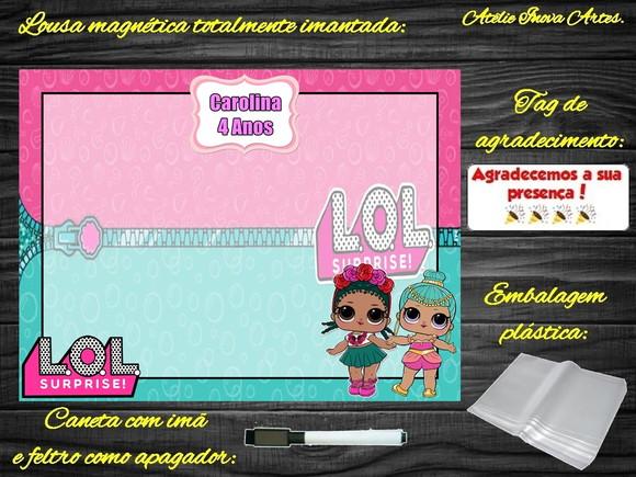 Lousa Magnética Lol Surprises com Embalagem
