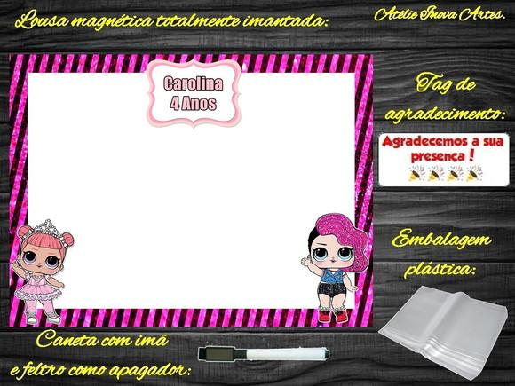 Lousa Magnética Lol Surprises com Embalagem