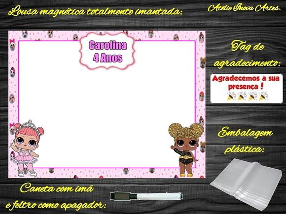 Lousa Magnética Lol Surprises com Embalagem