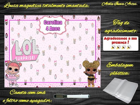 Lousa Magnética Lol Surprises com Embalagem
