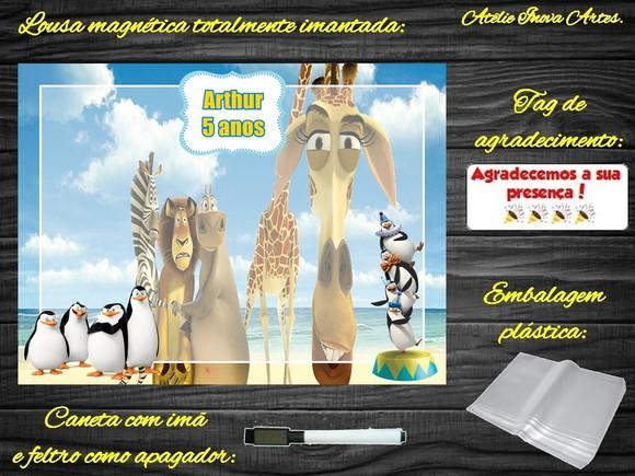 Lousa Magnética Madagascar com Embalagem