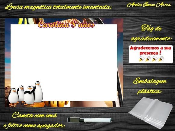 Lousa Magnética Madagascar com Embalagem