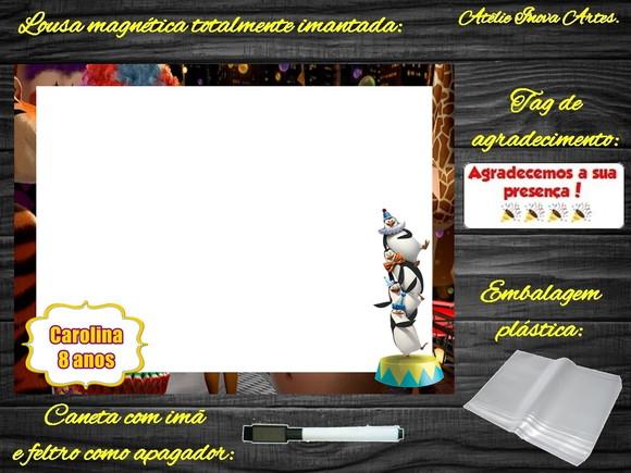 Lousa Magnética Madagascar com Embalagem