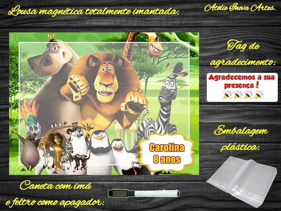 Lousa Magnética Madagascar com Embalagem