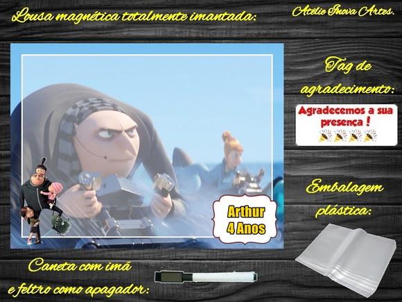 Lousa Magnética Meu Malvado Favorito com Embalagem