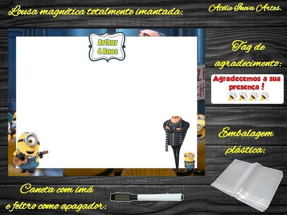 Lousa Magnética Meu Malvado Favorito com Embalagem