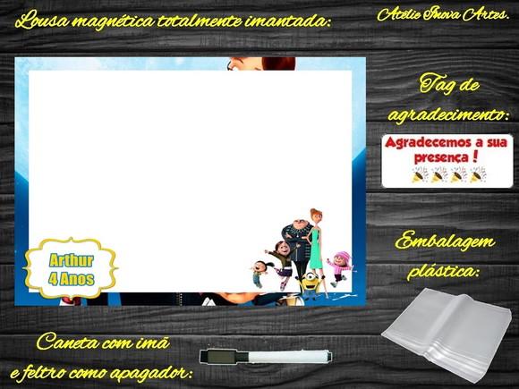Lousa Magnética Meu Malvado Favorito com Embalagem