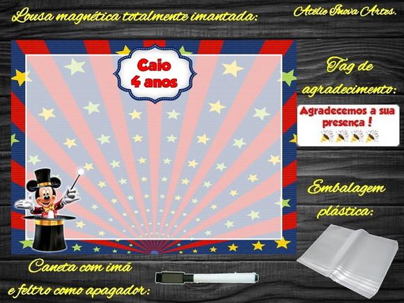 Lousa Magnética Mickey Circo com Embalagem