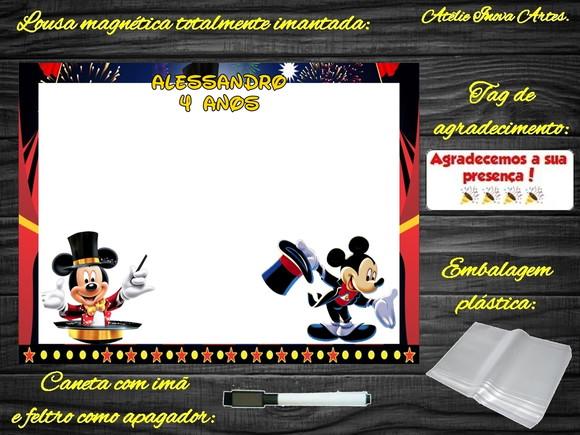 Lousa Magnética Mickey com Embalagem