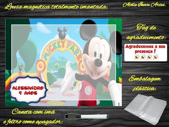 Lousa Magnética Mickey com Embalagem