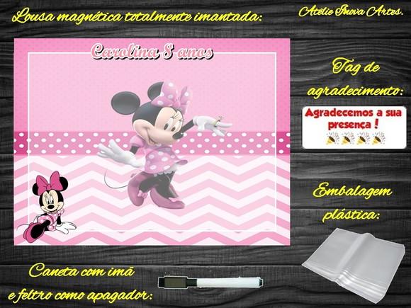 Lousa Magnética Minnie com Embalagem