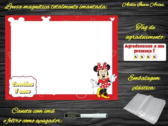 Lousa Magnética Minnie com Embalagem