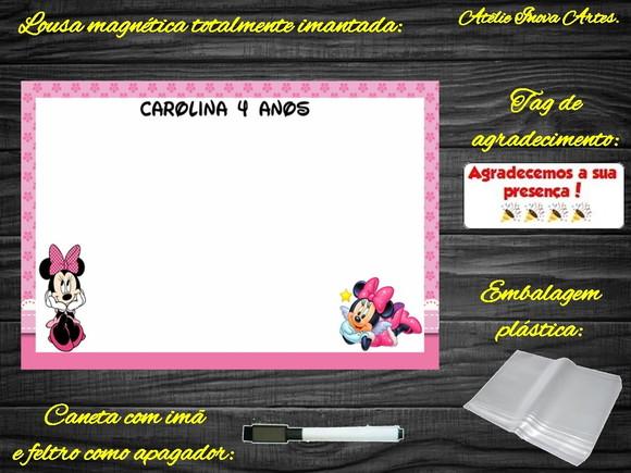 Lousa Magnética Minnie com Embalagem