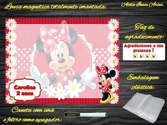 Lousa Magnética Minnie com Embalagem