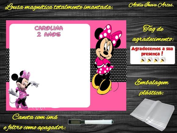 Lousa Magnética Minnie com Embalagem