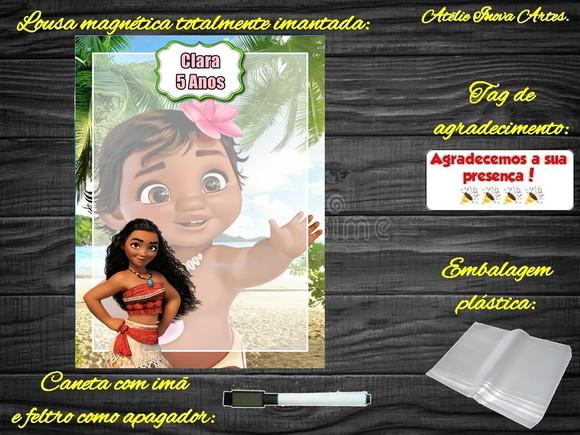 Lousa Magnética Moana com Embalagem