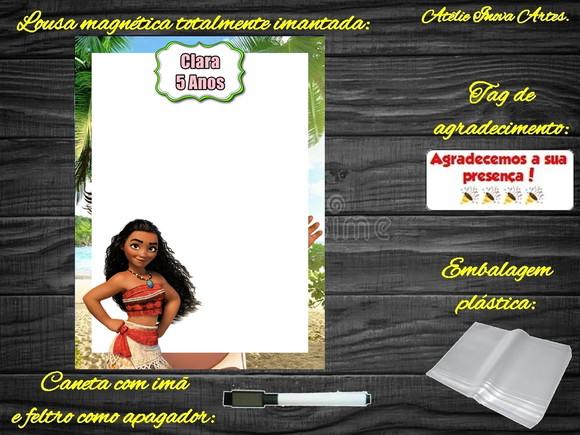 Lousa Magnética Moana com Embalagem