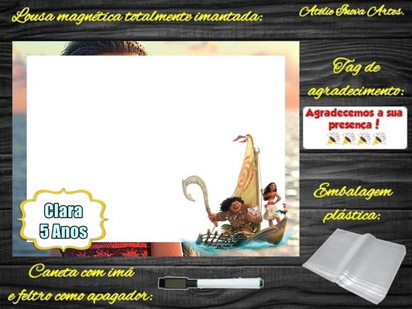 Lousa Magnética Moana com Embalagem