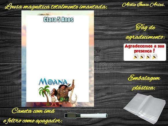 Lousa Magnética Moana com Embalagem