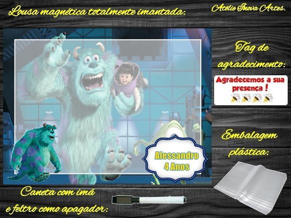 Lousa Magnética Monstros S.a com Embalagem