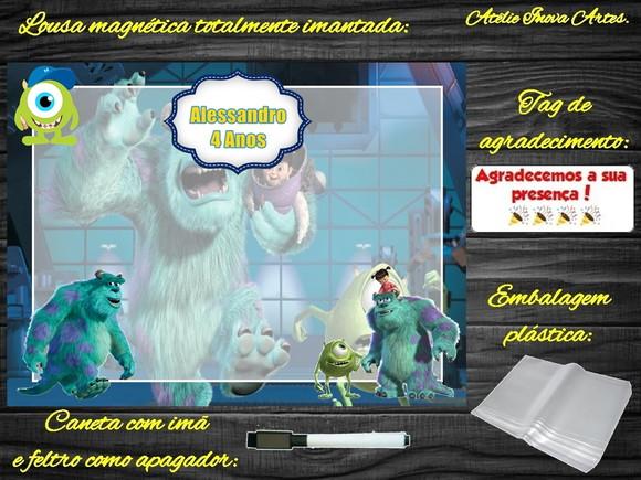 Lousa Magnética Monstros S.a com Embalagem