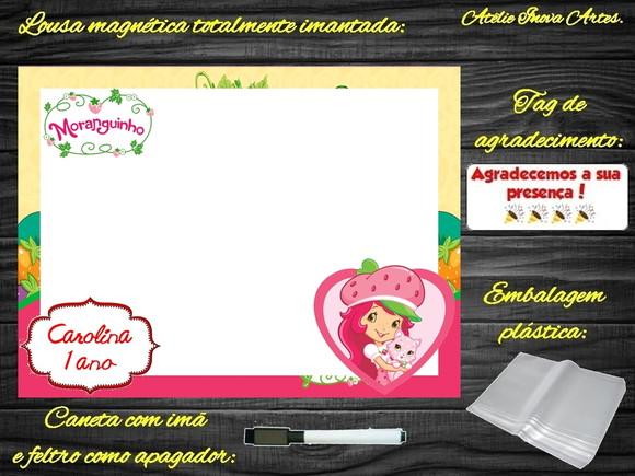 Lousa Magnética Moranguinho com Embalagem