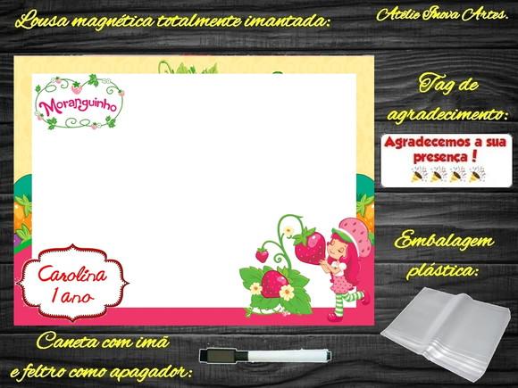 Lousa Magnética Moranguinho com Embalagem