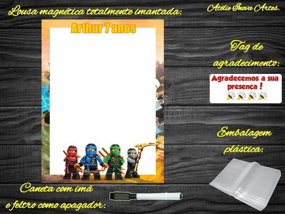 Lousa Magnética Ninjago com Embalagem