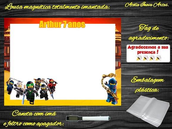 Lousa Magnética Ninjago com Embalagem