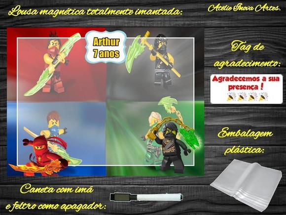 Lousa Magnética Ninjago com Embalagem