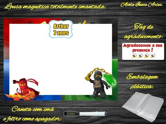 Lousa Magnética Ninjago com Embalagem