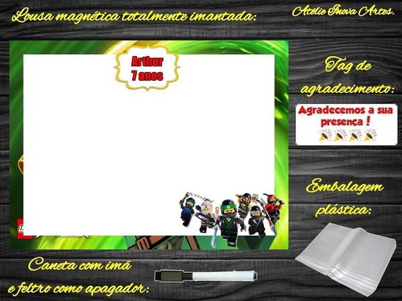 Lousa Magnética Ninjago com Embalagem