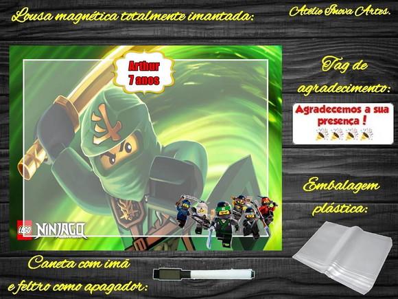 Lousa Magnética Ninjago com Embalagem