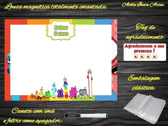 Lousa Magnética Number Blocks com Embalagem