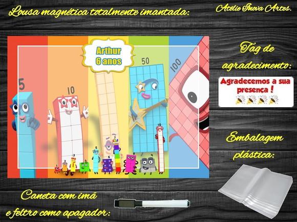 Lousa Magnética Number Blocks com Embalagem