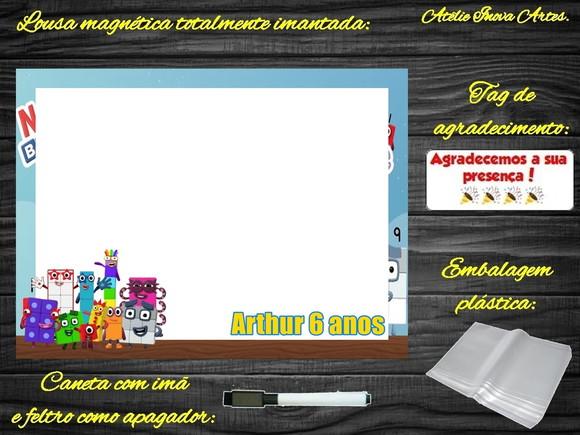 Lousa Magnética Number Blocks com Embalagem