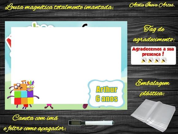 Lousa Magnética Number Blocks com Embalagem
