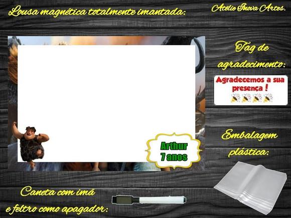 Lousa Magnética os Croods com Embalagem
