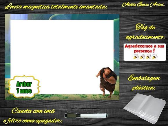 Lousa Magnética os Croods com Embalagem