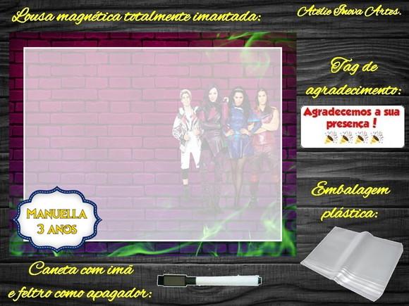 Lousa Magnética os Descendentes com Embalagem