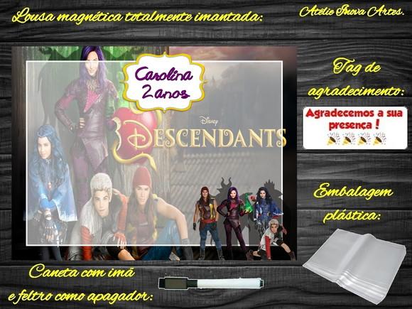 Lousa Magnética os Descendentes com Embalagem