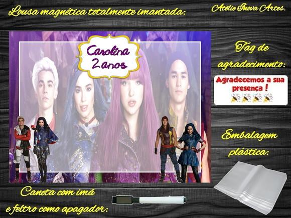 Lousa Magnética os Descendentes com Embalagem
