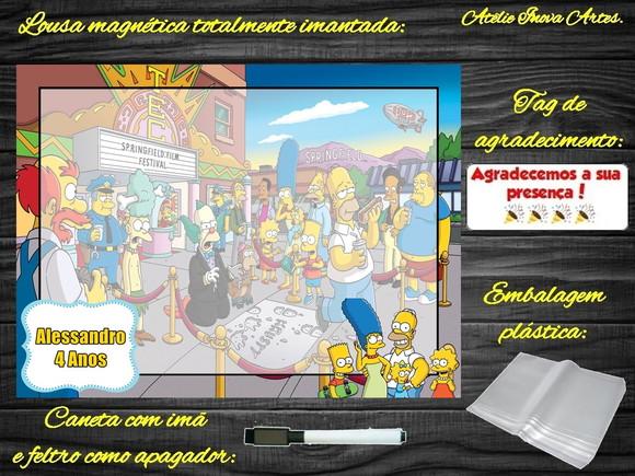 Lousa Magnética os Simpsons com Embalagem