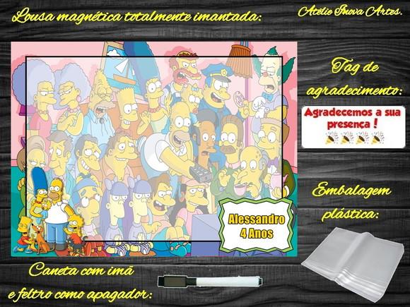 Lousa Magnética os Simpsons com Embalagem
