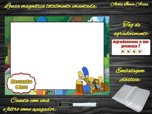 Lousa Magnética os Simpsons com Embalagem