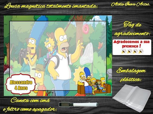 Lousa Magnética os Simpsons com Embalagem