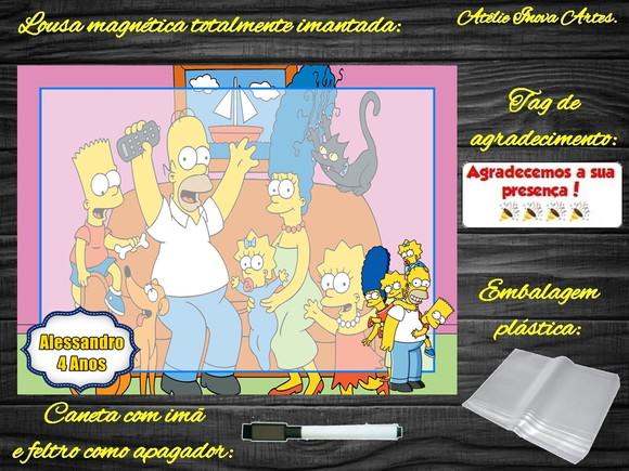 Lousa Magnética os Simpsons com Embalagem
