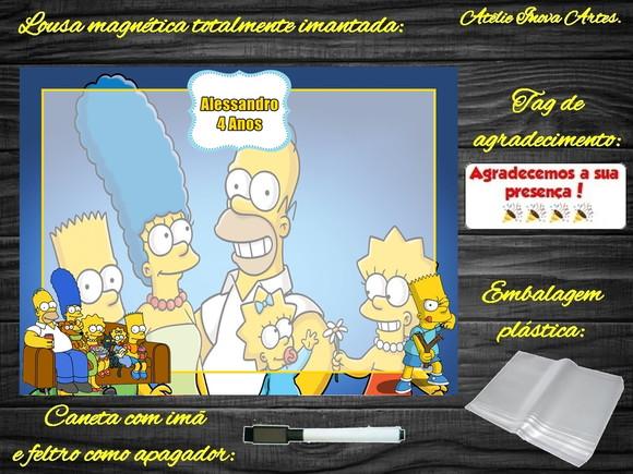 Lousa Magnética os Simpsons com Embalagem