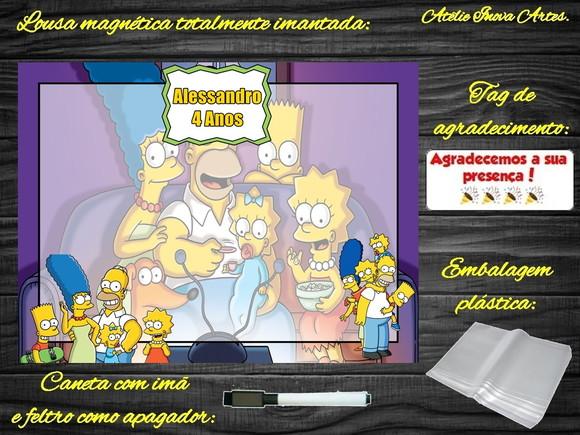 Lousa Magnética os Simpsons com Embalagem