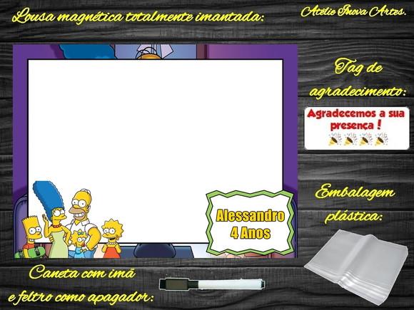 Lousa Magnética os Simpsons com Embalagem